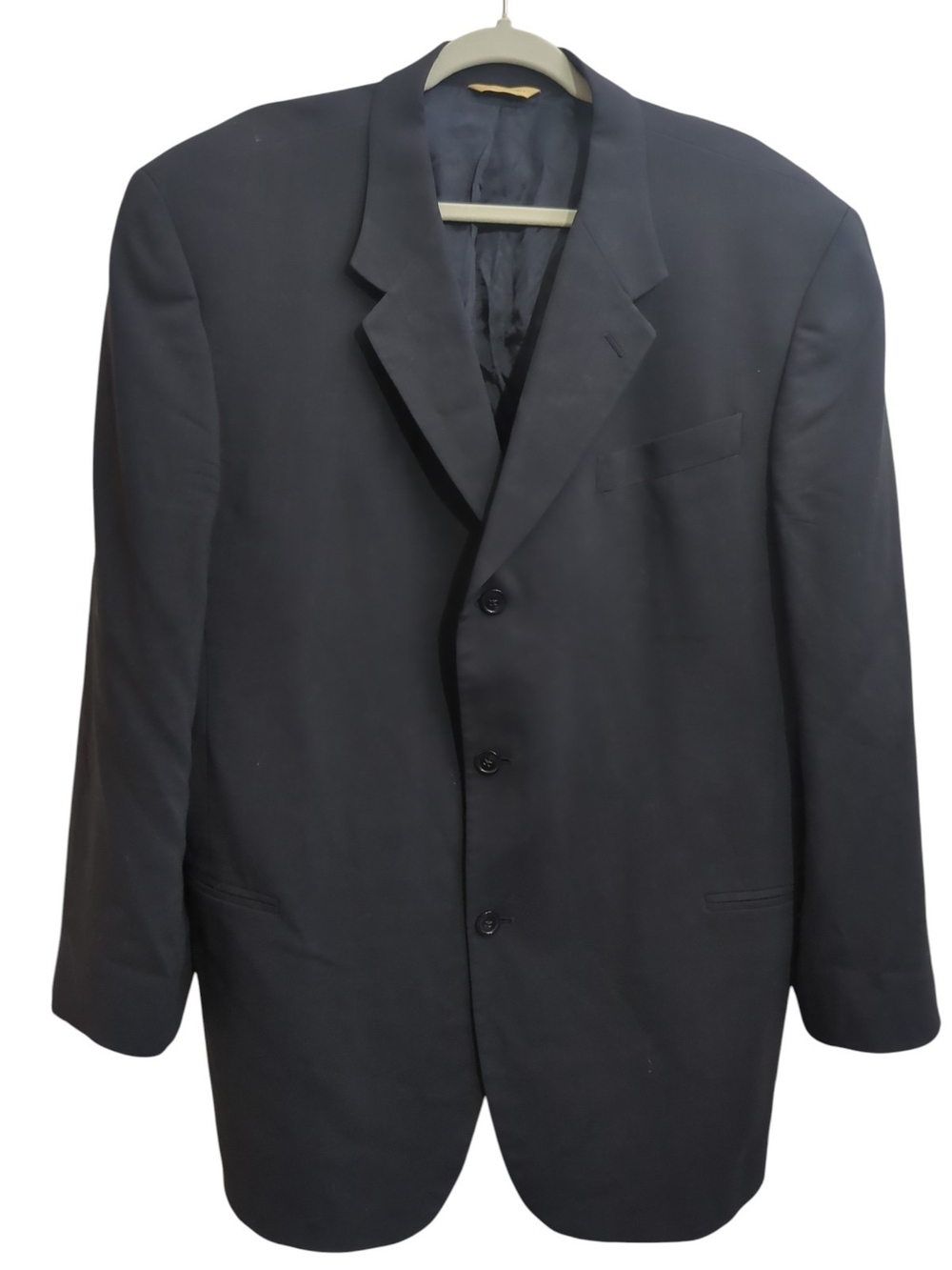 Donna Karan Signature Men's 100% Wool Navy 3-Button Blazer Suit Jacket 42R Italy
